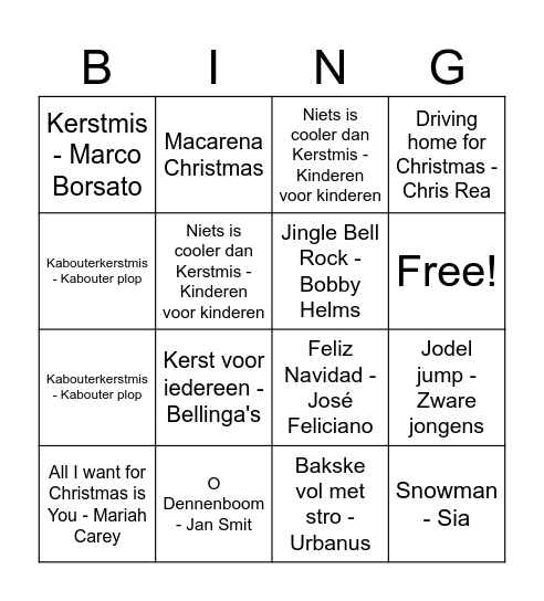 Bingo Card