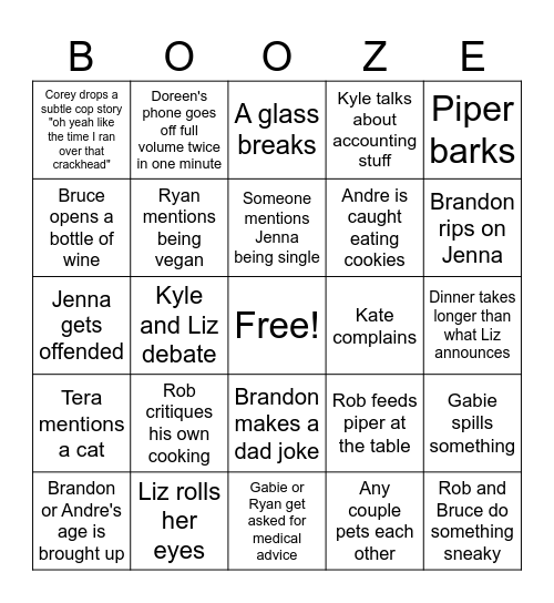 Christmas 2025 Bingo Card