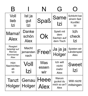 Unser Bingo 2024 Bingo Card