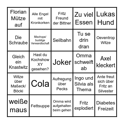 Bingo Hesse Bingo Card