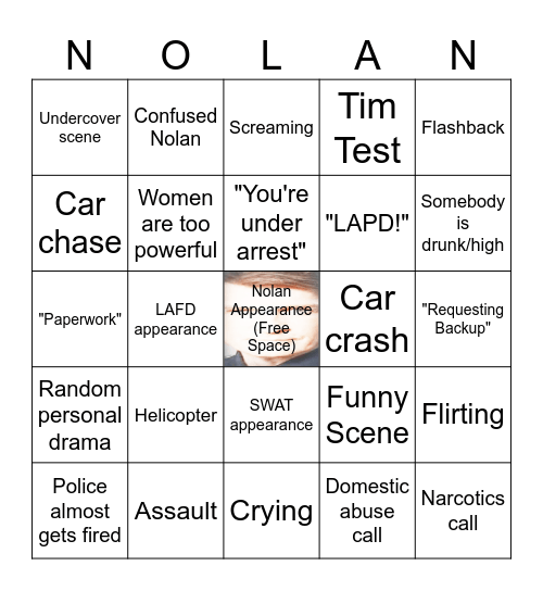 The Rookie Bingo Card