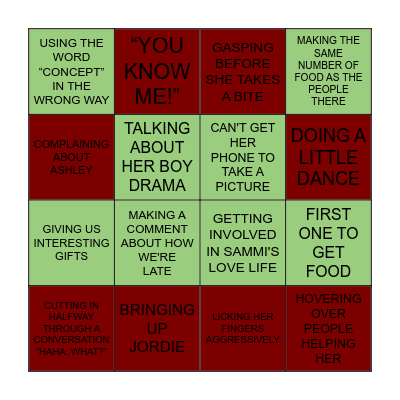 Christmas At Grandma Sherman’s Bingo Card Bingo Card