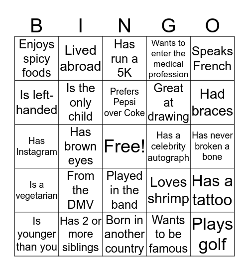 Leadership Institute Bingo Card