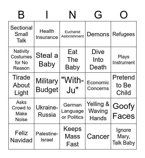 Victor Bingo Card