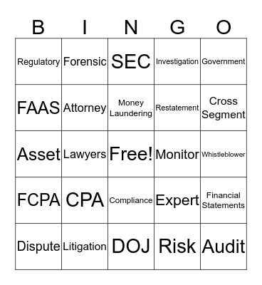 FLC Panel BINGO Card