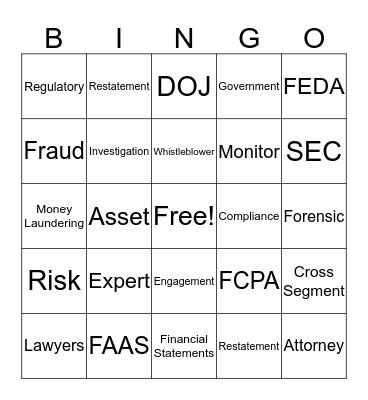 FLC Panel BINGO Card