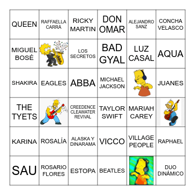 BINGO MUSICAL NAVIDAD 2024 Bingo Card