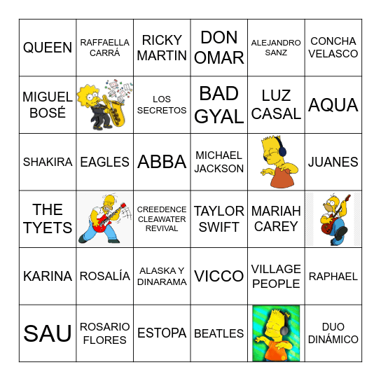 BINGO MUSICAL NAVIDAD 2024 Bingo Card