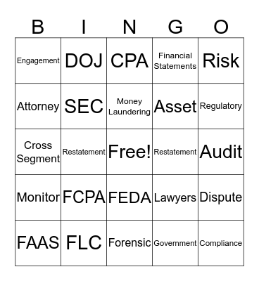FLC Panel BINGO Card