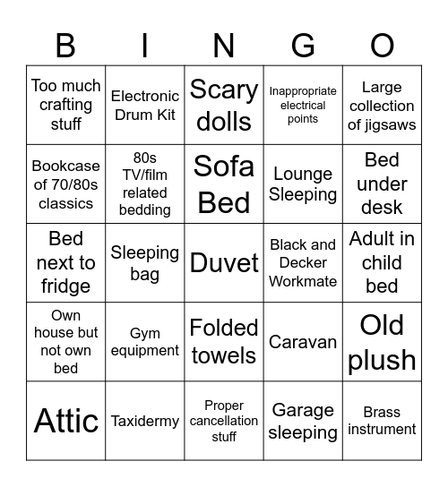 Duvet know its christmas Bingo Card