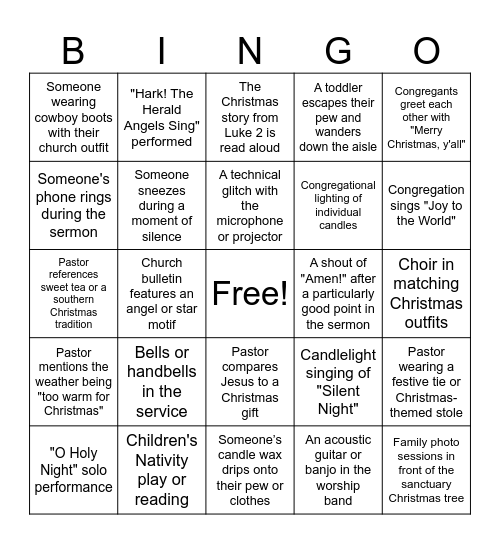 Chris Cri-ngo Bingo Card