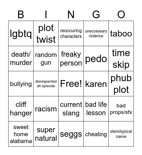 tt bingo Card