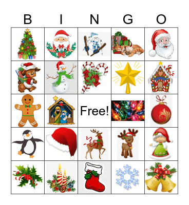 Christmas Bingo Card