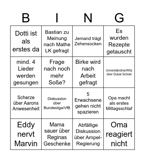 Bullshit Bingo Card