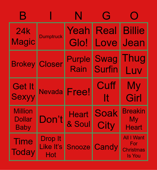 HAYES FAMILY VIRTUAL HOLIDAY PARTY! Bingo Card