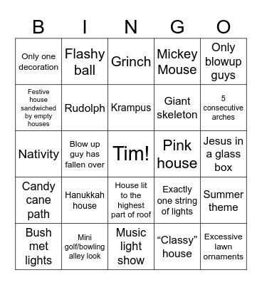 Christmas Bingo Card