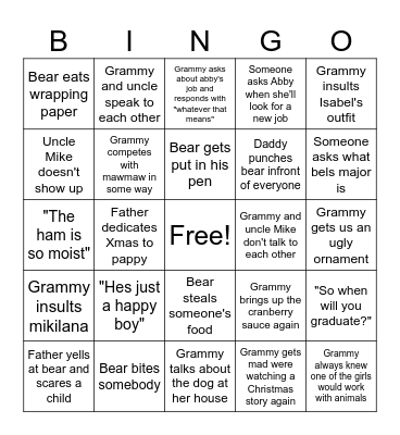 Merry Crisis 🎄🎅🎁 Bingo Card