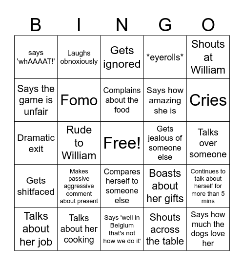 Lezzo bingo Card