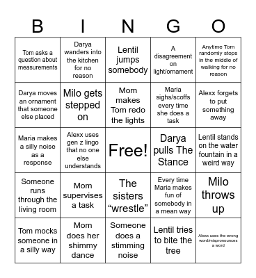 XMAS BINGO Card