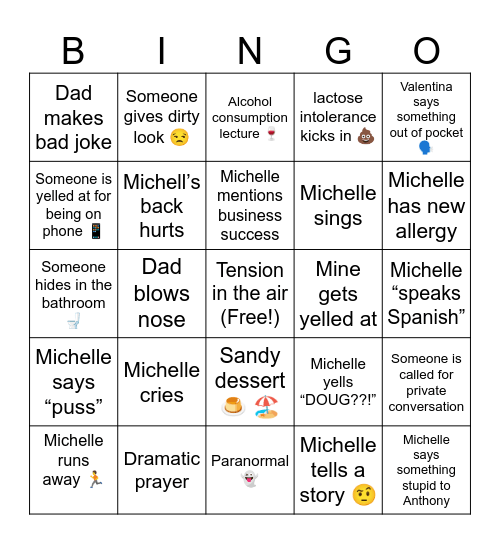 Christmas Bingo Card