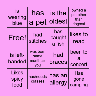 Bingo Card