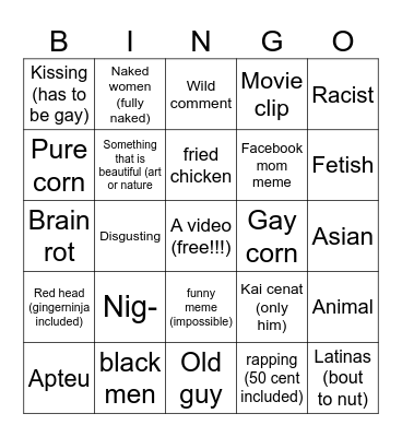 insta reels Bingo Card