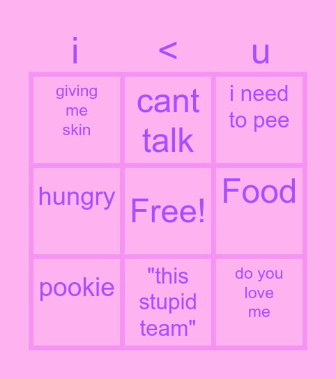 MANJA Bingo Card