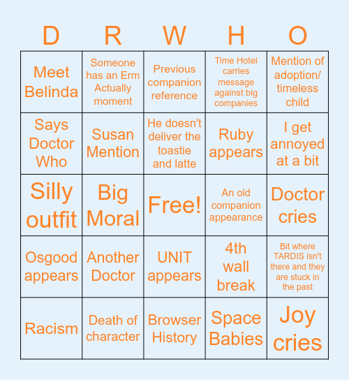 Joy to the world bingo Card