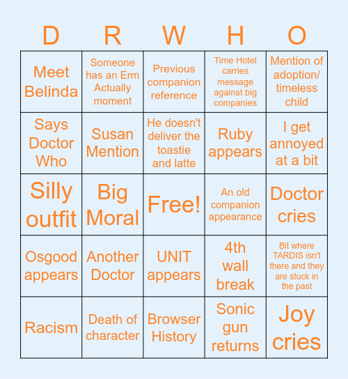 Joy to the world bingo Card