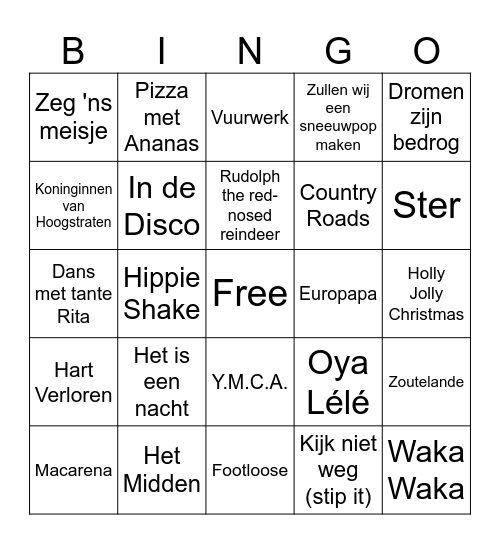 FamDam BINGO Card