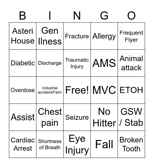 Christmas Day Bingo Card