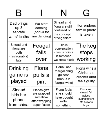 Xmas bingo '24 Bingo Card