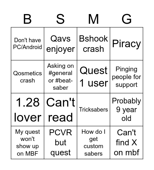 1 bingo and I'm out Bingo Card