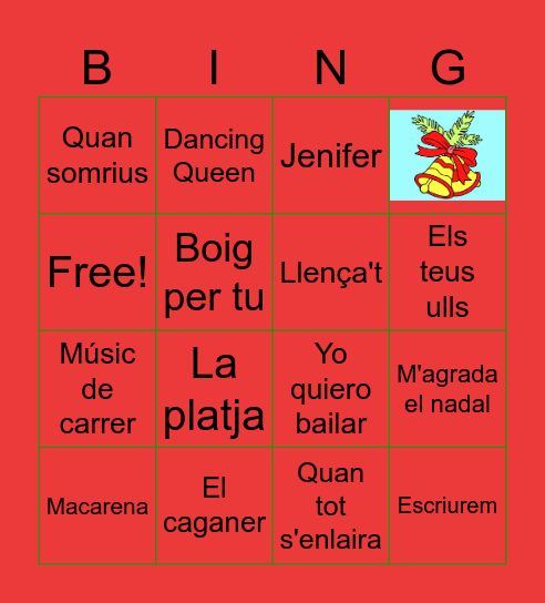 Bingo Nadal Bingo Card