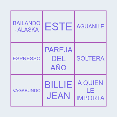 BINGO MUSICAL - BIENVENIDO 2025 Bingo Card