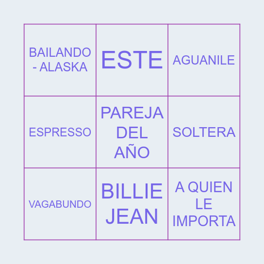 BINGO MUSICAL - BIENVENIDO 2025 Bingo Card