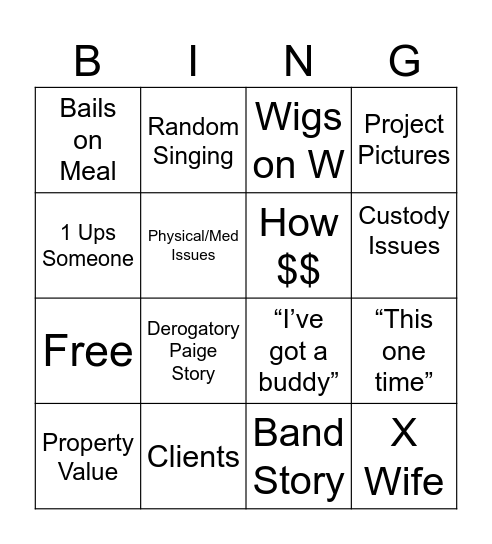 Bingo Card