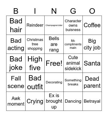 Hallmark bingo 2024 Bingo Card