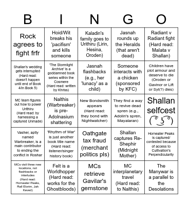 WOMP WOMP Bingo Card