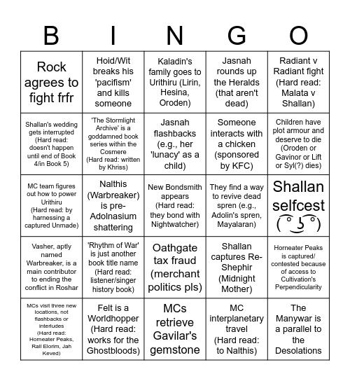 WOMP WOMP Bingo Card