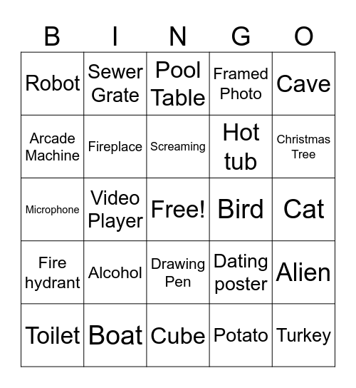 Public Instance Bingo Card