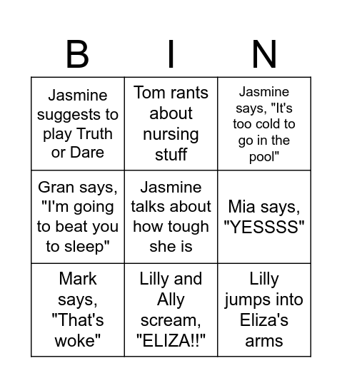 BOXING DAY BINGO 2024 Bingo Card