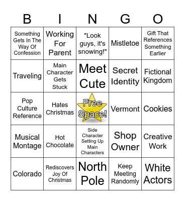 Hallmark Christmas Bingo! Bingo Card