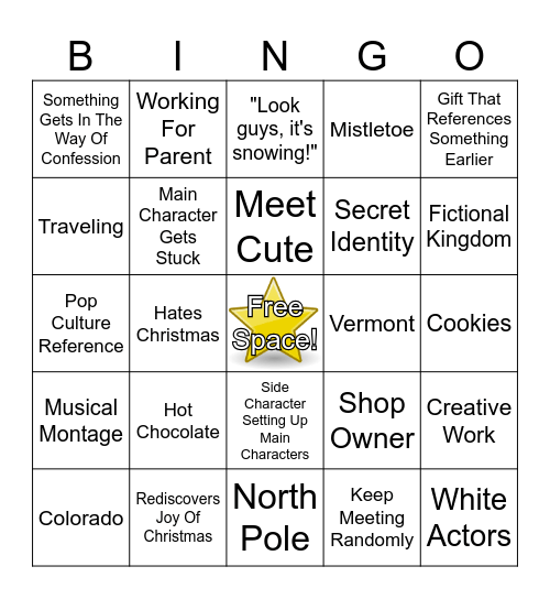 Hallmark Christmas Bingo! Bingo Card