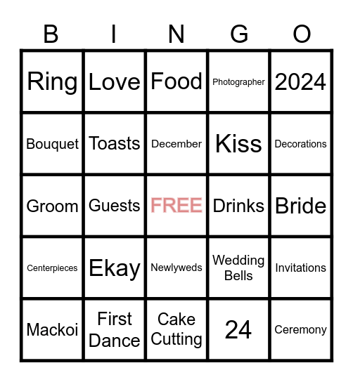 MACKOI AND EKAY 12.27.24 Bingo Card