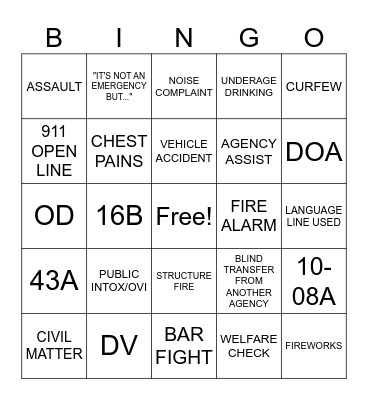 NEW YEARS EVE Bingo Card