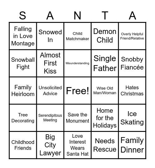 Christmas Bingo Card