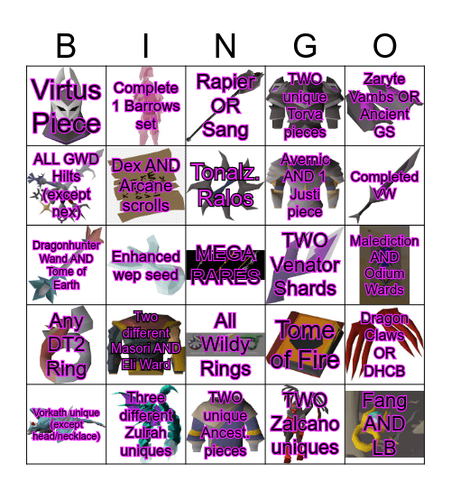 SK Christmas BINGO Card