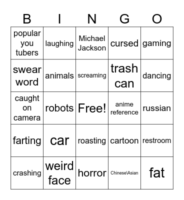 meme bingo Card