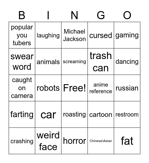 meme bingo Card